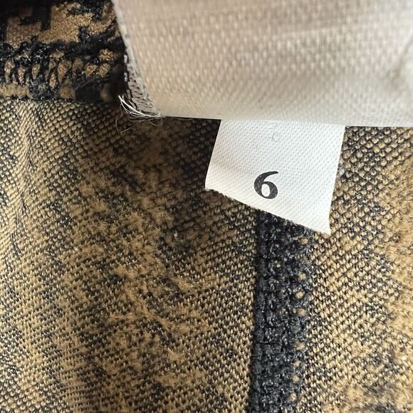 Kerrits Flow Rise Peformance Riding Pants In Amber Houndstooth Brown Women’s 6 - Picture 8 of 11